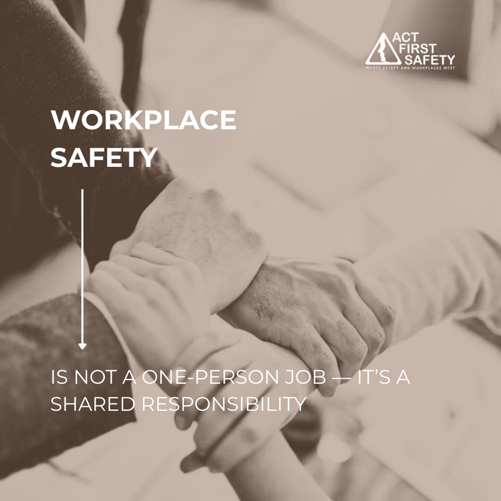 Team collaboration symbolizing shared workplace safety responsibility and safety culture